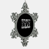 Chemistry Teacher Tin Sneeuwvlok Ornament (Links)