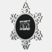 Chemistry Teacher Tin Sneeuwvlok Ornament (Rechts)