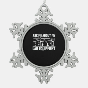Chemistry Teacher Tin Sneeuwvlok Ornament