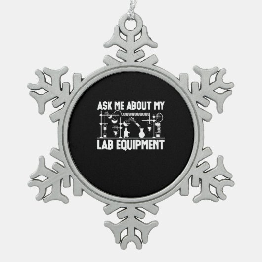 Chemistry Teacher Tin Sneeuwvlok Ornament (Voorkant)