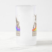 Chemistry unicorn pukes regenboog matglas bierpul (Center)