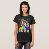 Chemistry unicorn pukes regenboog t-shirt (Voorkant volledig)