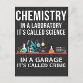 Chemisty Laboratory Science Garage Crime Chemist Briefkaart (Voorkant)
