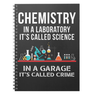 Chemisty Laboratory Science Garage Crime Chemist Notitieboek