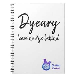 ChemKnits "Dyeary" spiral notebook met Logo Notitieboek