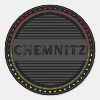 Chemnitz City Pride Embleem – Duitse identiteit Ronde Sticker