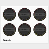 Chemnitz City Pride Embleem – Duitse identiteit Ronde Sticker (Vel)