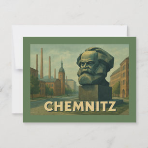 Chemnitz Duitsland Stad Kunst Briefkaart