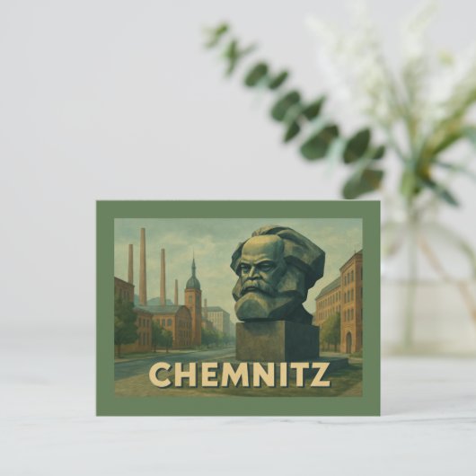 Chemnitz Germany City Art Briefkaart (Staand voorkant)