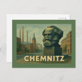 Chemnitz Germany City Art Briefkaart (Voorkant / Achterkant)