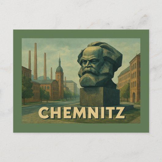 Chemnitz Germany City Art Briefkaart (Voorkant)