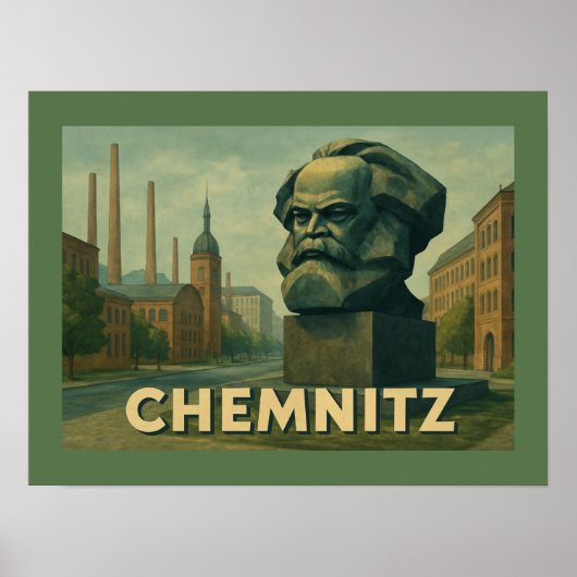 Chemnitz Germany City Art Poster (Voorkant)