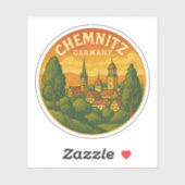 Chemnitz Germany Scenic Art Sticker (Vel)