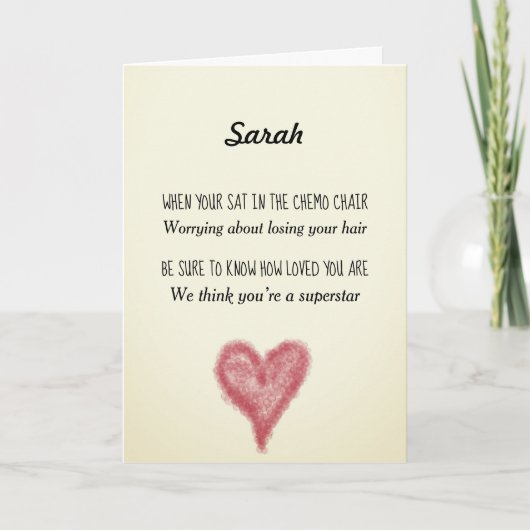 Chemo Aanmoediging Kaart (Voorkant)