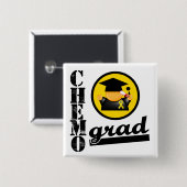 Chemo Afstudeerder Neuroblastoma Vierkante Button 5,1 Cm (Voorkant /achterkant)