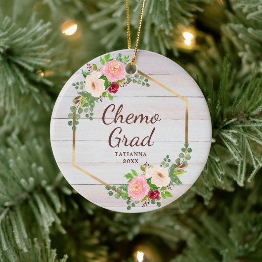 Chemo Afstudeerder Personalized Breast Cancer Surv Keramisch Ornament (Boom)