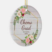 Chemo Afstudeerder Personalized Breast Cancer Surv Keramisch Ornament (Rechts)