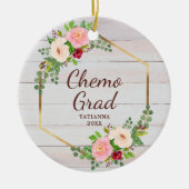 Chemo Afstudeerder Personalized Breast Cancer Surv Keramisch Ornament (Voorkant)