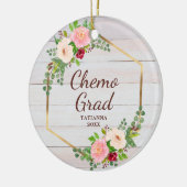 Chemo Afstudeerder Personalized Breast Cancer Surv Keramisch Ornament (Links)