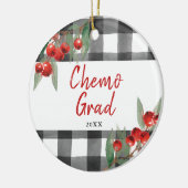 Chemo Afstuderen Gepersonaliseerde kankeroverlevin Keramisch Ornament (Links)