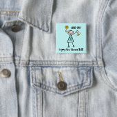 Chemo Bell - Cererical Cancer Vierkante Button 5,1 Cm (In situ)