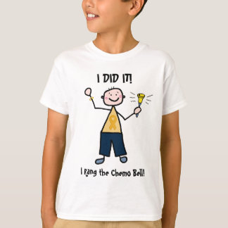 Chemo Bell - Childhood Cancer Gold Ribbon T-shirt