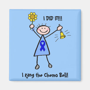 Chemo Bell - Colon Cancer Woman Magneet