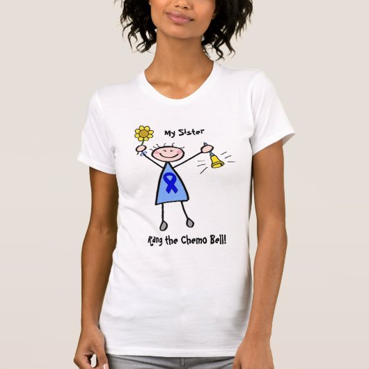 Chemo Bell - Colon Cancer Woman T-shirt (Voorkant)