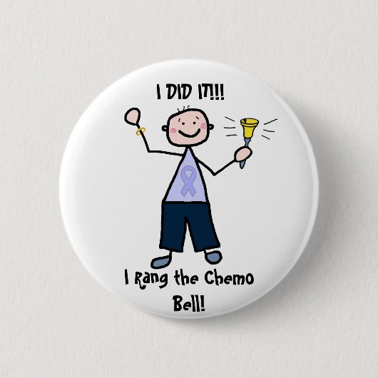 Chemo Bell - General Cancer Male Ronde Button 5,7 Cm (Voorkant)