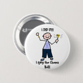 Chemo Bell - General Cancer Male Ronde Button 5,7 Cm (Voorkant /achterkant)