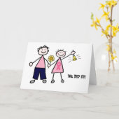 Chemo Bell - Roze Borstkanker Kaart (Gele Bloem)