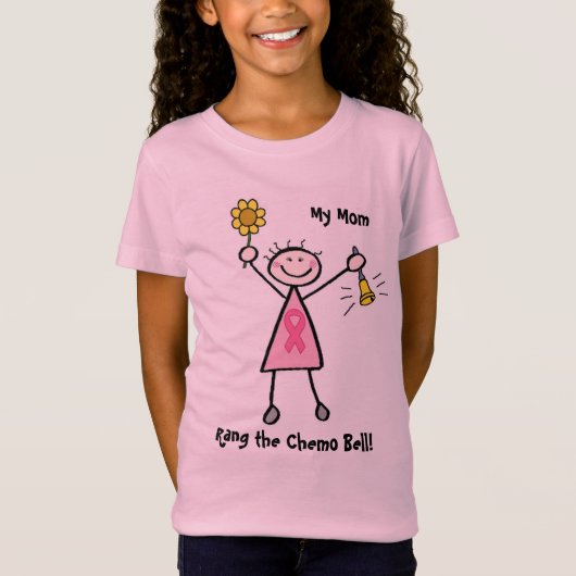 Chemo Bell - Roze Borstkanker T-shirt (Voorkant)