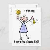 Chemo Bell - Wereldkanker bij vrouwen Briefkaart (Voorkant / Achterkant)