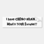 Chemo Brain Bumpersticker (Voorkant)
