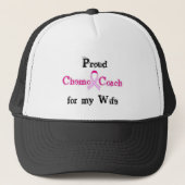 Chemo Coach - Roze Borstkanker Trucker Pet (Voorkant)