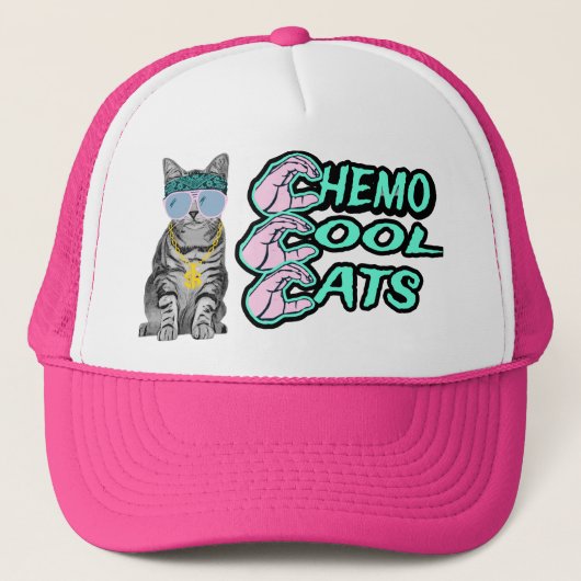 Chemo Cool Katten Trucker Hoed Trucker Pet (Voorkant)