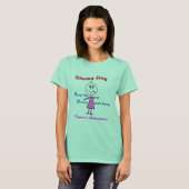 Chemo Day Girl Cancer Awareness T-shirt (Voorkant volledig)