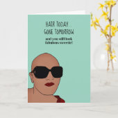 Chemo en haaruitval kaart (Gele Bloem)