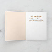 Chemo Enmoegement Funny Pig Kaart (Binnen)