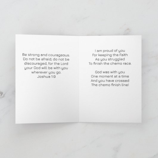 Chemo Finish Line Enmoegement Kaart (Binnen)