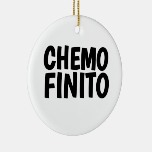 Chemo finito, einde chemo keramisch ornament (Rechts)