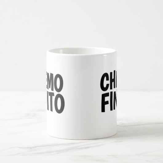 Chemo finito, einde chemo koffiemok (Center)