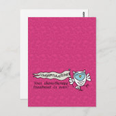 Chemo Gefeliciteerd Uil Briefkaart (Voorkant / Achterkant)