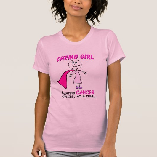 CHEMO GIRL CANCER T-SHIRT (Voorkant)