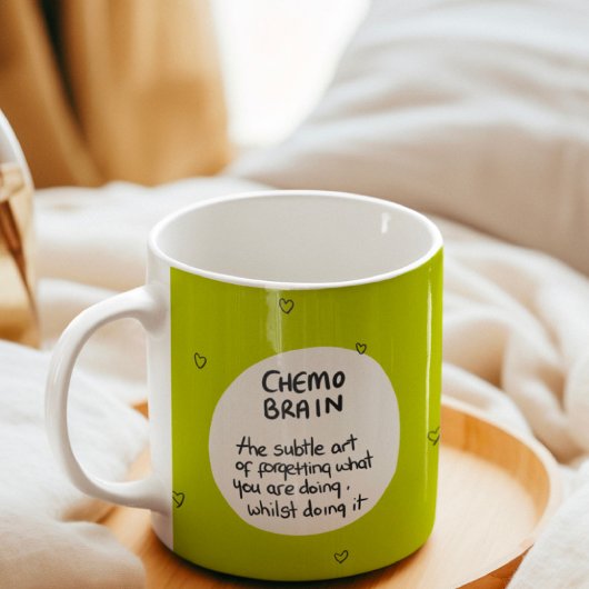 Chemo-hersens kankerhumor koffiemok