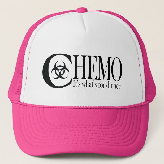 CHEMO - Het is wat voor diner Trucker Hat Trucker Pet (Voorkant)