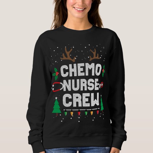Chemo Infusiesurse Cute Kerstmis Oncolog Trui (Voorkant)