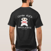 Chemo Ninja Cancer Assassin in White T-shirt (Achterkant)