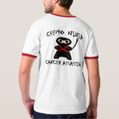 Chemo Ninja Cancer Assassin Ringer T-shirt (Achterkant)