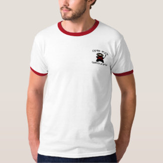 Chemo Ninja Cancer Assassin Ringer T-shirt